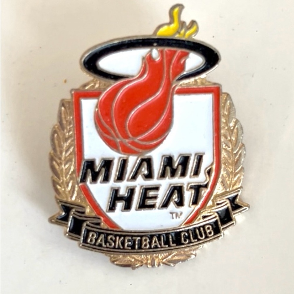 Collector Pin NBA Team Pin Miami Heat NBA basketball team vintage pin metal pin